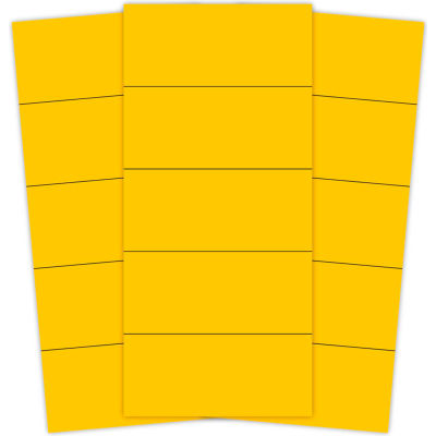 Des bandes magnétique jaune 2 "X 7/8", 25 par paquet