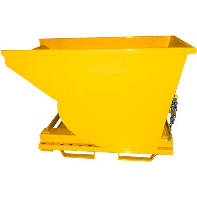 3-Way Forklift Entry Option for Global Industrial™ Self-Dumping Hoppers - Yellow 