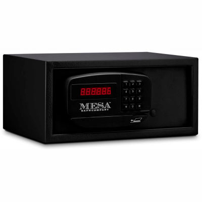 Mesa coffre-fort hôtel & MH101E télésurveillance résidentielle Keyed différemment, 15 "W x 10 « D x 7 » H, Black