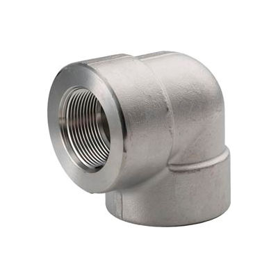 Ss 304/304l Forged Pipe Fitting 2" 90 Degree Elbow Npt Female - Pkg Qty 2