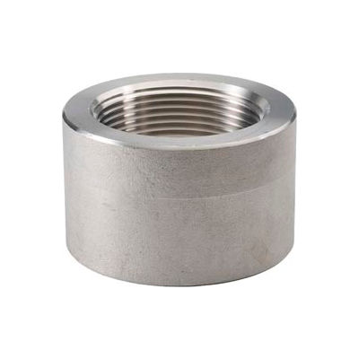 Ss 304/304l Forged Pipe Fitting 1-1/2" Half Coupling Npt Female X Plain - Pkg Qty 7