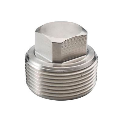 Ss 304/304l Forged Pipe Fitting 3/4" Square Head Plug Npt Male - Pkg Qty 21