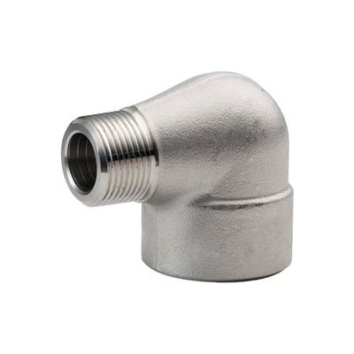 Ss 316/316l Forged Pipe Fitting 3/8" 90 Degree Street Elbow Npt Male X Female - Pkg Qty 5