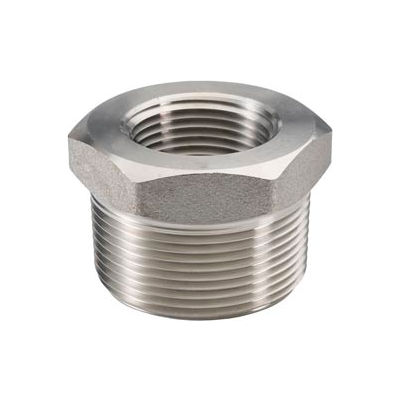 Ss 304 Barstock Hex Head Bushing 2-1/2 X 1-1/2" Npt Male X Female - Pkg Qty 5