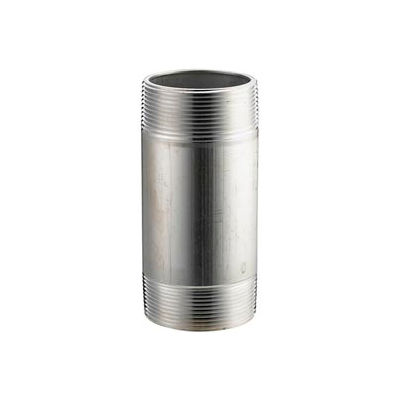 Mamelon de tuyau Cédule 40 aluminium 1-1/4 X 6 Npt mâle - Qté par paquet : 20