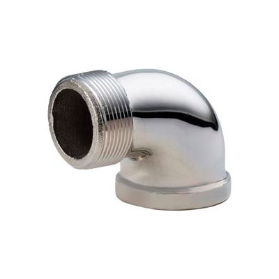 Chrome Plated Brass Pipe Fitting 3/8 90 Degree Street Elbow Npt Male X Female - Pkg Qty 25