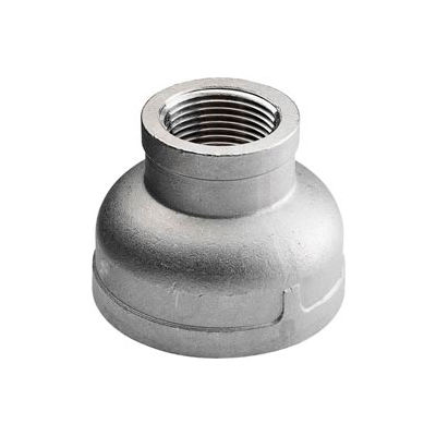 Iso Ss 304 Cast Pipe Fitting Reducing Coupling 1/2" X 3/8" Npt Female - Pkg Qty 75
