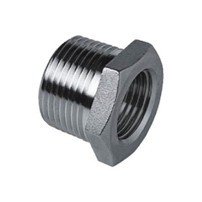 Iso Ss 304 Cast Pipe Fitting Hex Bushing 1/4" X 1/8" Npt Male X Female - Pkg Qty 100