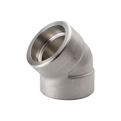 Ss 316/316l Forged Pipe Fitting 1/8" 45 Degree Elbow Socket Weld - Pkg Qty 6