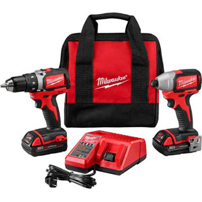 Milwaukee 2892-22CT M18™ Compact Brushless Drill - Impact Driver Combo Kit