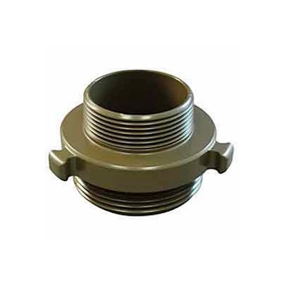 Aluminum 2 1/2 Female NH to 1 1/2 Male NPT Fire Hose Adapter 
