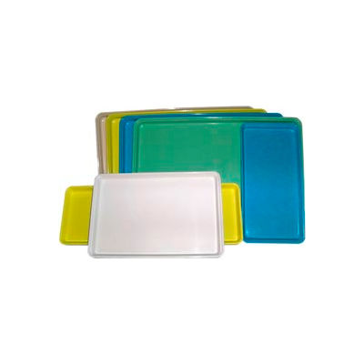 Molded Fiberglass Color Coded Display Tray 334008 -12"W X 18"L, Pkg Qty 12, Blue - Pkg Qty 12