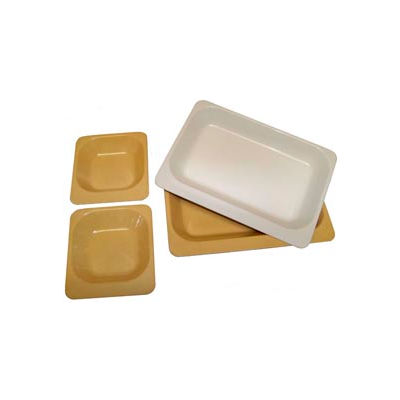Molded Fiberglass EntrTe Dish 361008 - 6"W x 8-3/4"L , Pkg Qty 12, Beige - Pkg Qty 12