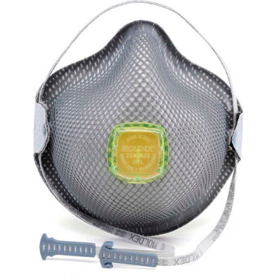 Moldex 2840R95 2840 séries R95 respirateurs contre les particules, HandyStrap & soupape Ventex, M/L, 10/boîte