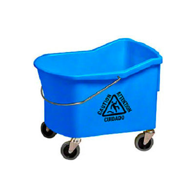 Seau de lavette w / essoreuse Downpress - 32 qt. - Grizzli - Bleu
