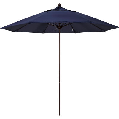 Parapluie de la Californie 9' Patio Umbrella - Marine d’Olefin - Pôle bronze - Série Venture