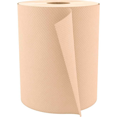 Cascades Roll Serviettes en papier, Kraft - 600 pi/rouleau, 12 rouleaux/caisse