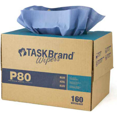 TaskBrand P80 H.D bleu papier essuie glace - 160/caisse