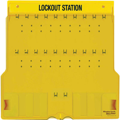 Station de cadenas Master Lock® 20 avec couvercle, 1484B vacants