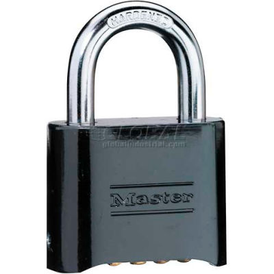 Cadenas à combinaison modifiable Master Lock® n<sup>o</sup> 178BLK, bas - Qté par paquet : 6