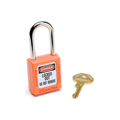 De sécurité Master Lock® série 410 Zenex™ cadenas thermoplastique, Orange, 410ORJ