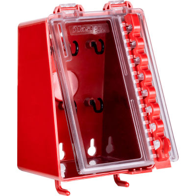 Master Lock® Boîte de verrouillage de groupe compacte, portable ou murale, thermoplastique