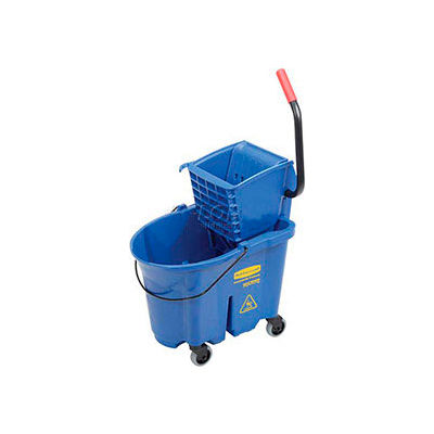 Rubbermaid® 7588-88 WaveBrake® côté presse Mop seau & essoreuse Combo, bleu