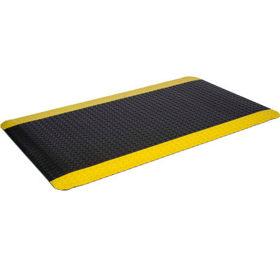 Tech Mat travailleurs Delight plaque ergonomique Mat, noir/jaune 2' X 3', mousse PVC & Surface