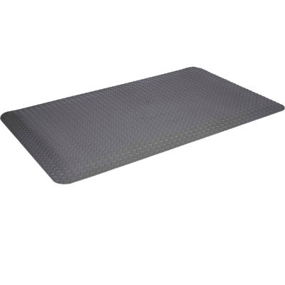 Tech Mat travailleurs Delight plaque ergonomique Mat, gris 3' X 60', mousse PVC & Surface