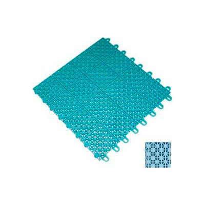 Mateflex III Outdoor Swimming Pool Decking Tile 351369, 12"L X 12"W, Ice Blue