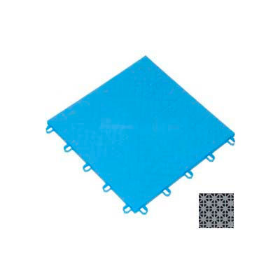 Mateflex ProGym Multi-Sport Indoor Tile 363350, 12"L X 12"W, Stone Gray