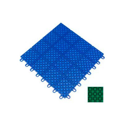 Mateflex HomeCourt Multi-Sport Outdoor Tile 451312, 12"L X 12"W, Bright Green