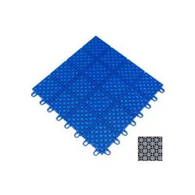 Mateflex HomeCourt Multi-Sport Outdoor Tile 451350, 12"L X 12"W, Stone Gray
