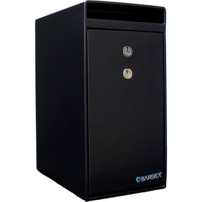 Barska® Double Key Depository Safe 0,27 Cubic Feet, 9"W x 6"D x 12"H - Noir