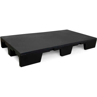 Palette de pont fermée empilable MasonWays™, 2 voies, 36"x 36 », capacité statique de 1000 lb, noir