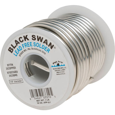 Soudure sans plomb Black Swan, 1 lb - Qté par paquet : 6