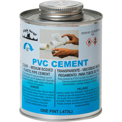 Ciment PVC Black Swan (Transparent) - Corps moyen, 1 Pt - Qté par paquet : 12