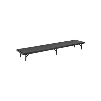 Riser Straight with Carpet - 96"L x 18"W x 8"H - Grey