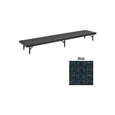Riser Tapered with Carpet - 66"L x 18"W x 16"H - Blue