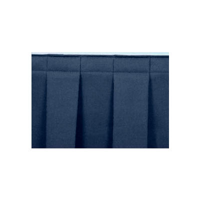 8'L Box-Pleat Skirting for 32"H Stage - Blue