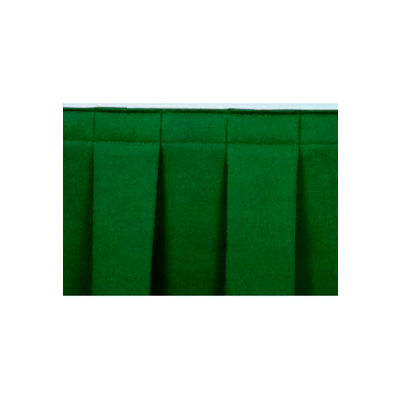 8'L Box-Pleat Skirting for 8"H Stage - Green