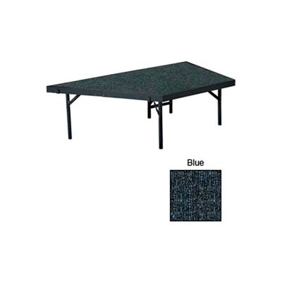 Stage Pie Unit with Carpet for 36"W x 16"H Stage Units - Blue