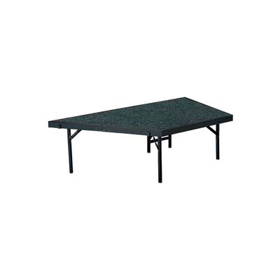 Stage Pie Unit with Carpet for 36"W x 16"H Stage Units - Grey