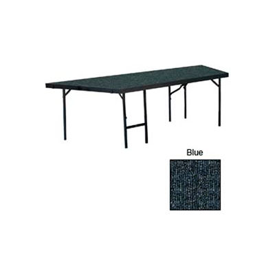 Stage Pie Unit with Carpet for 36"W x 24"H Stage Units - Blue