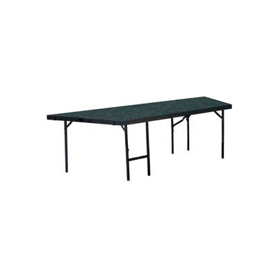 Stage Pie Unit with Carpet for 36"W x 24"H Stage Units - Grey
