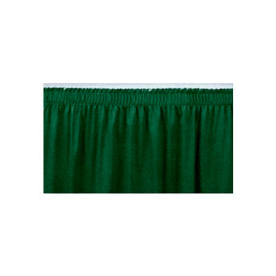 4'L Shirred-Pleat Skirting for 32"H Stage - Green