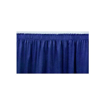 8'L Shirred-Pleat Skirting for 32"H Stage - Blue