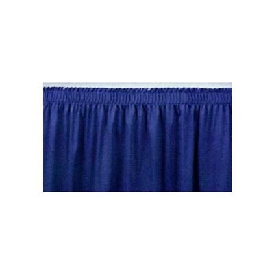 4'L Shirred-Pleat Skirting for 8"H Stage - Blue