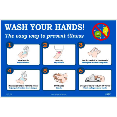 Wash Your Hands Poster, 12