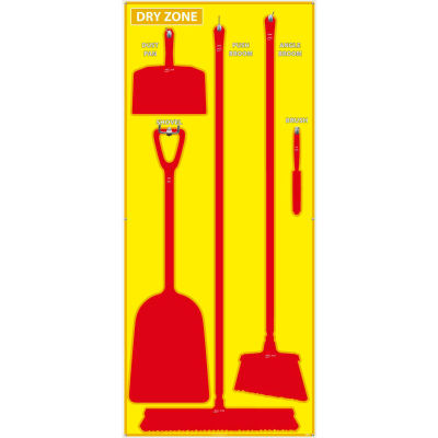 Panneau d’ombre national de zone sèche de marqueur, jaune/rouge,68 x 30, ACP, panneau composite d’aluminium - SB138ACP (en)